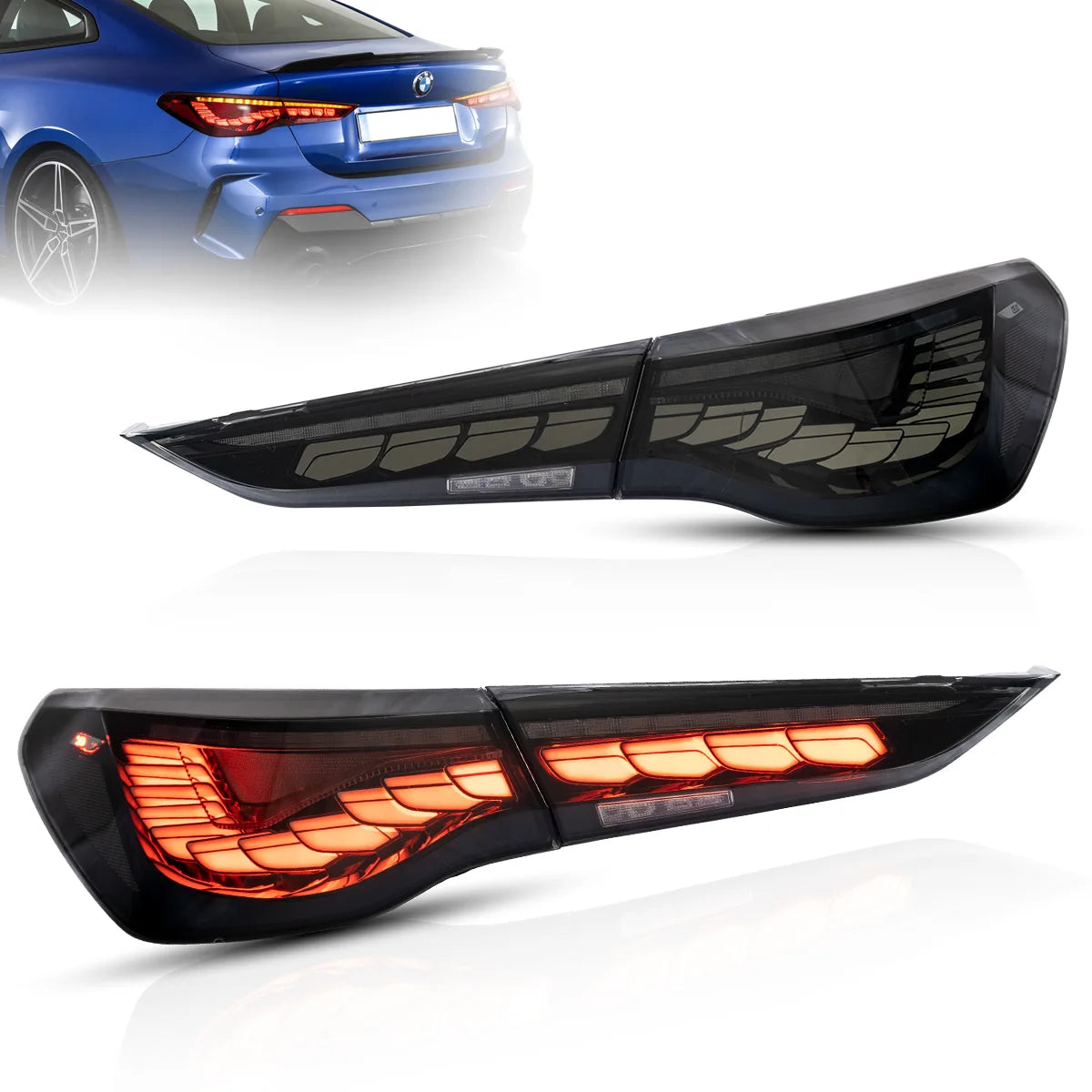 forståelse Maleri Afvist Vland OLED Tail Lights With Dynamic Welcome Lighting for 20-22 BMW 4 S –  MotoGear Garage