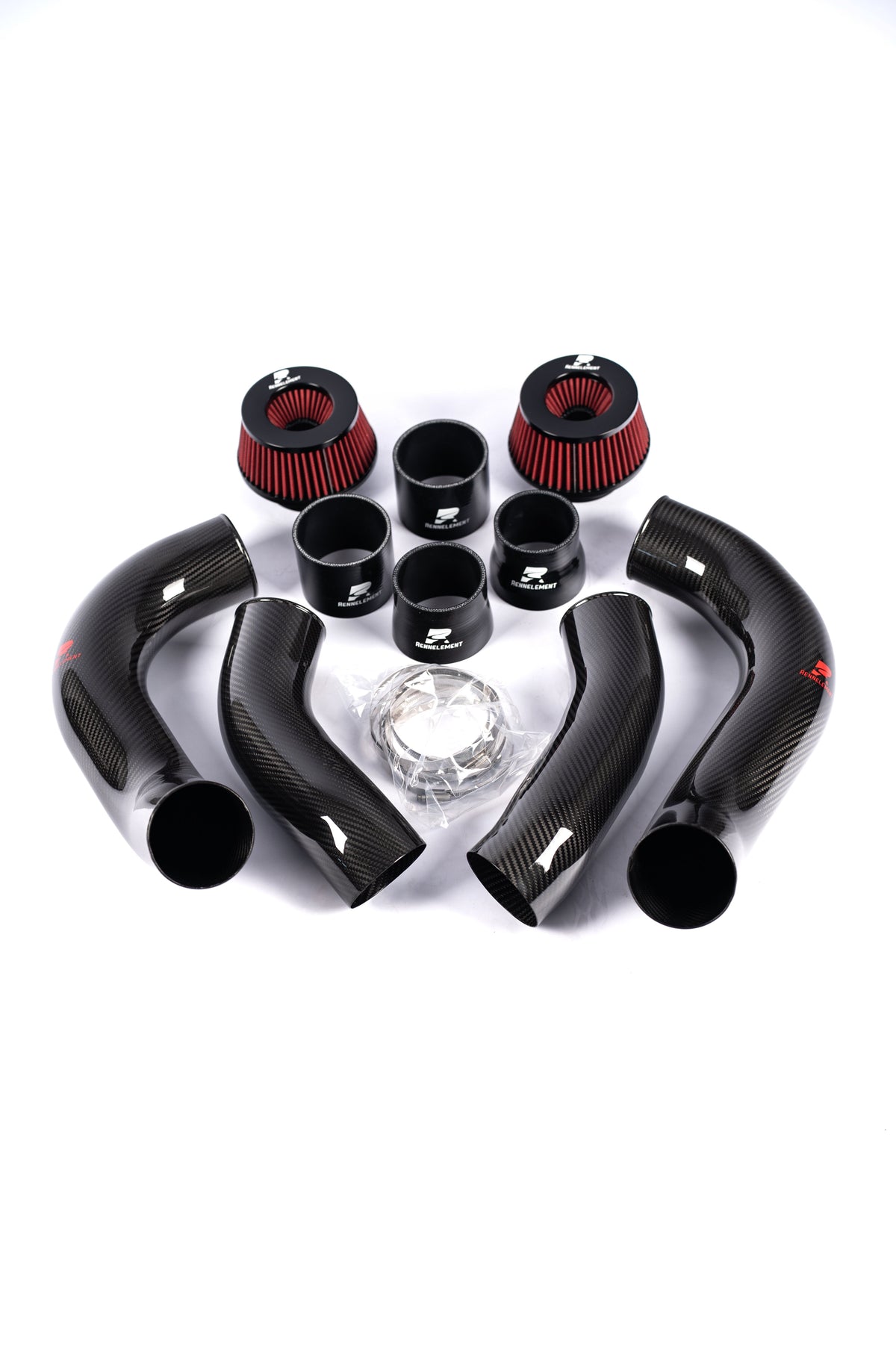 RENNELEMENT G90/G99 M5 3.5” Dry Carbon Fiber Front Mount Intake System