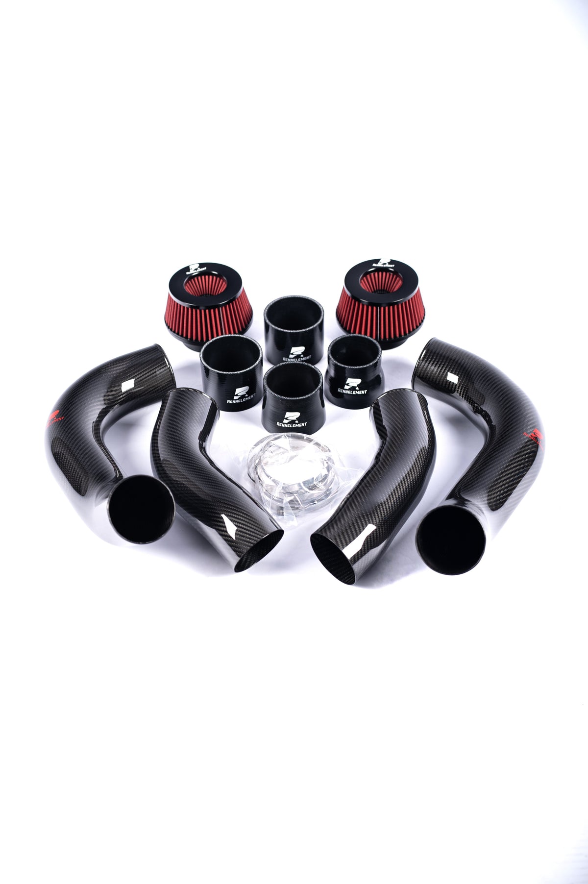 RENNELEMENT G90/G99 M5 3.5” Dry Carbon Fiber Front Mount Intake System