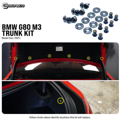 Titanium Hardware Trunk Kit - BMW G80 M3 (2021+)