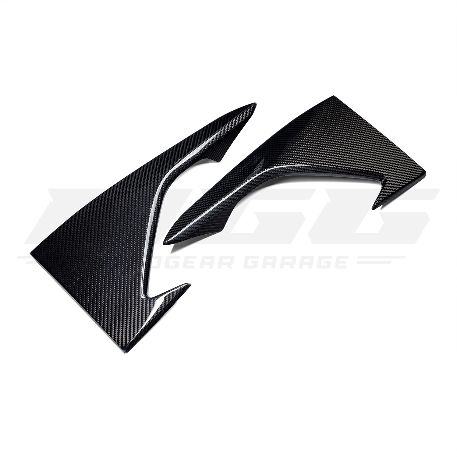 MGG Twill Carbon Fiber Front Bumper Inserts for 2016-2018 BMW F87 M2.