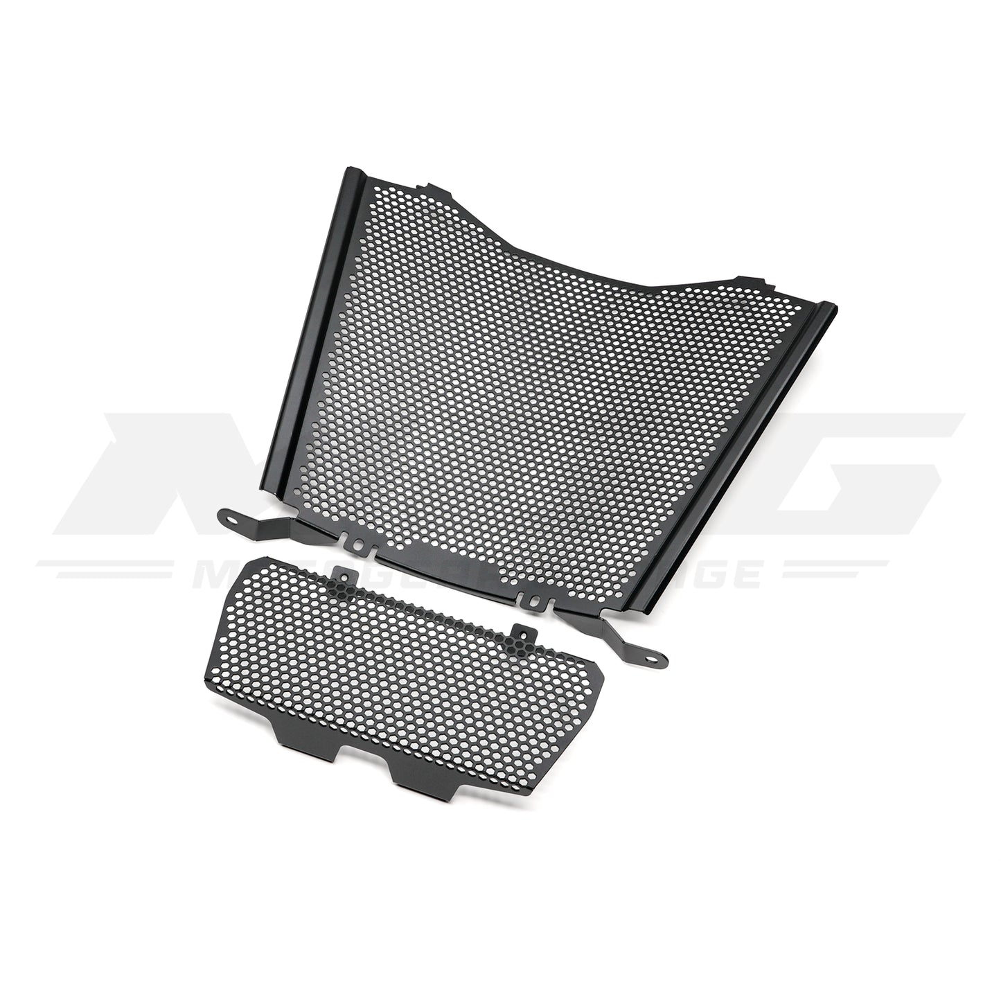 MGG black aluminum radiator and oil cooler guard kit for the BMW S1000RR & M1000RR.