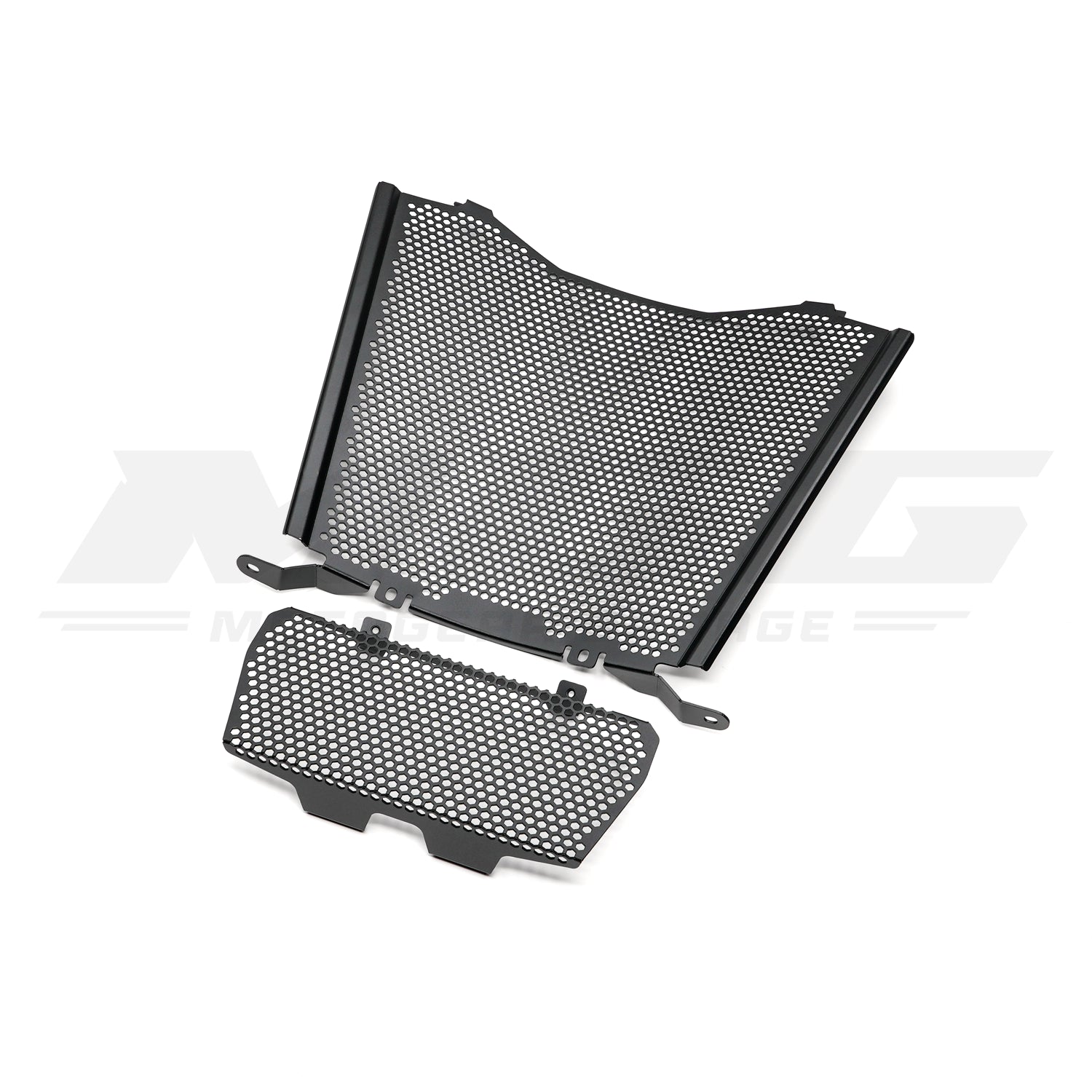 MGG black aluminum radiator and oil cooler guard kit for the BMW S1000RR & M1000RR.