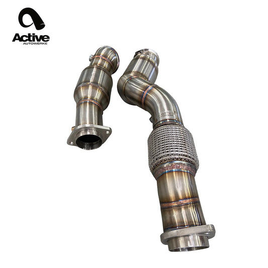 Active Autowerke GESI Catted Downpipes for BMW S58 G80 M3 & G82 M4