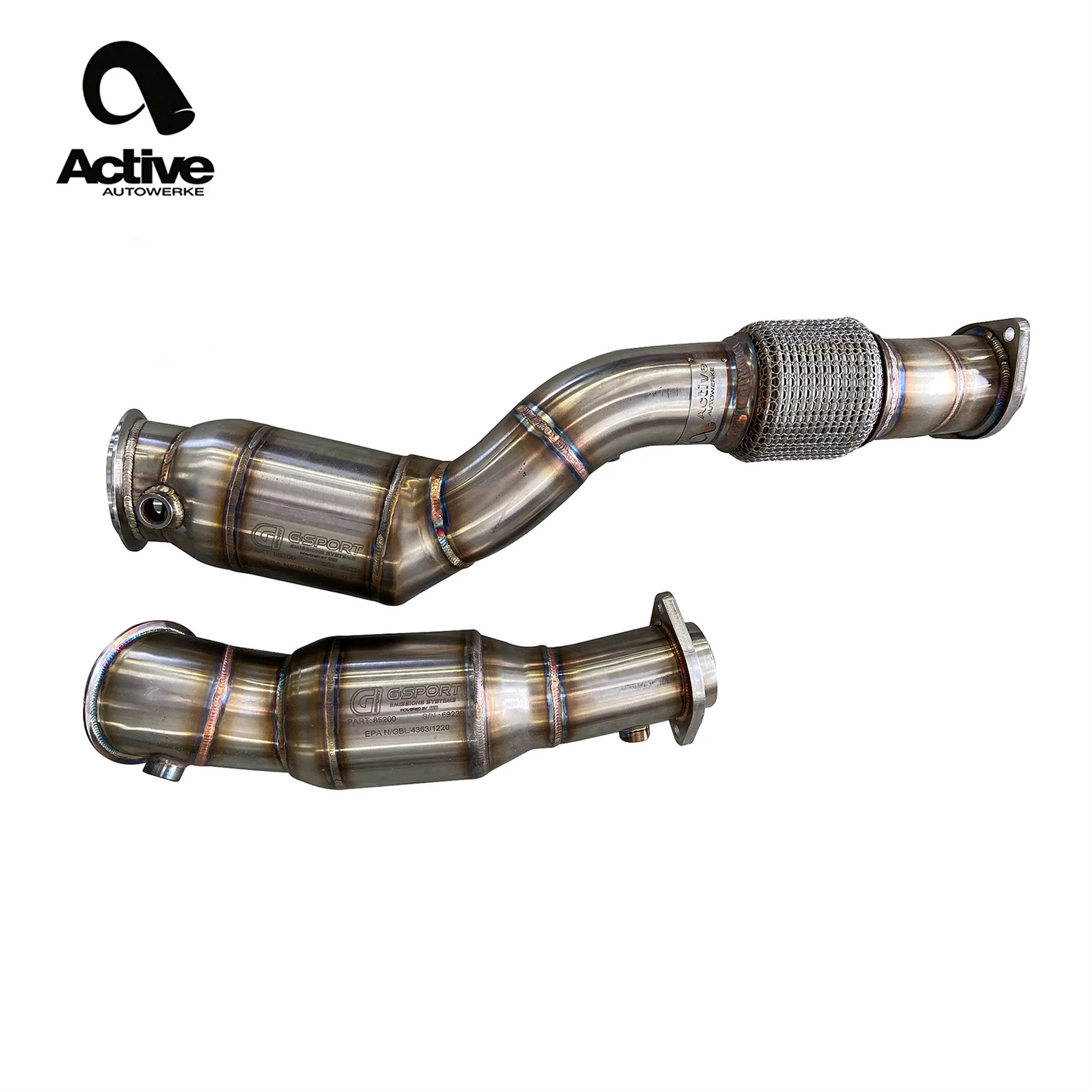 Active Autowerke GESI Catted Downpipes for BMW S58 G80 M3 & G82 M4