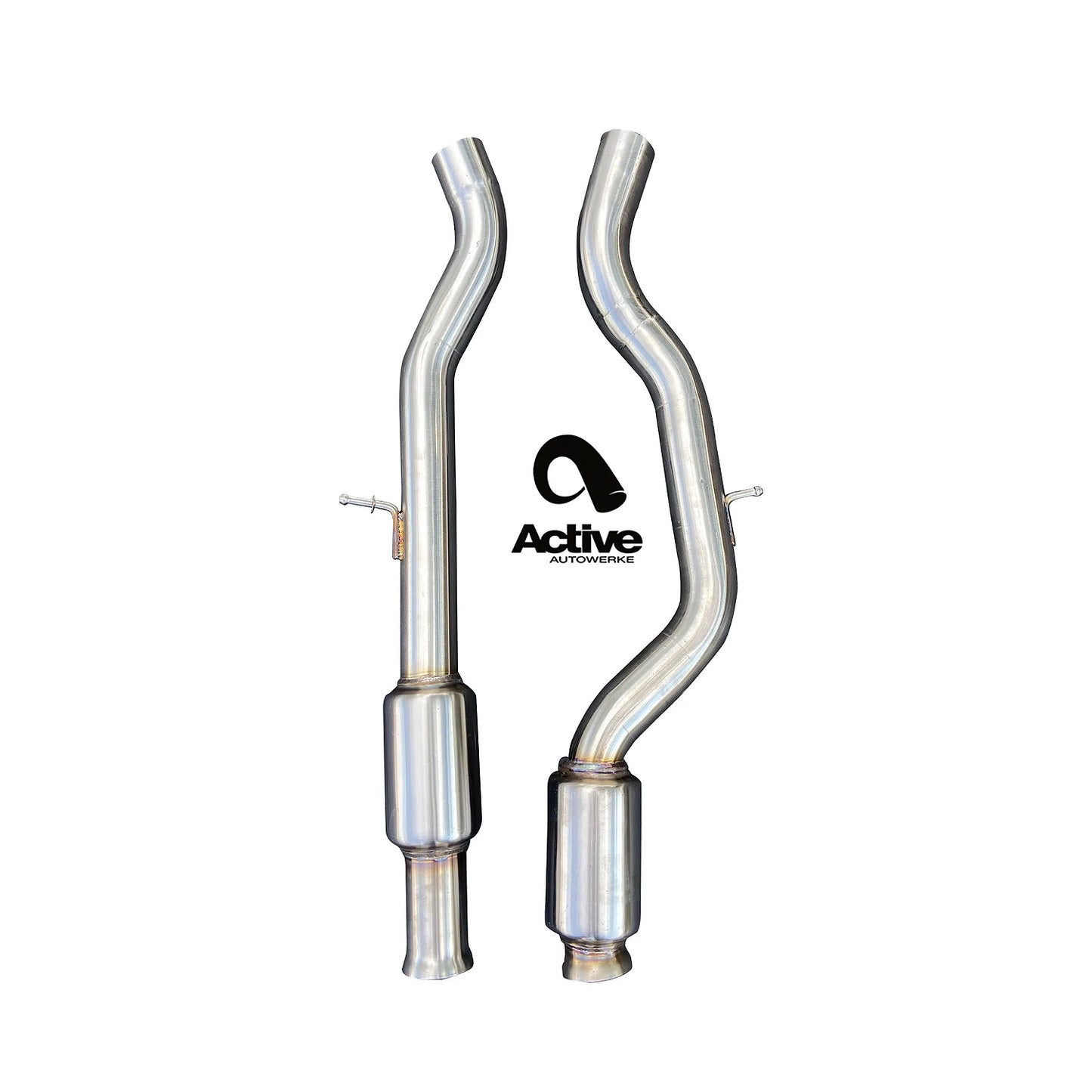 Active Autowerke Single Mid Pipe with Active F-Brace for BMW F80 M3 & F82 M4