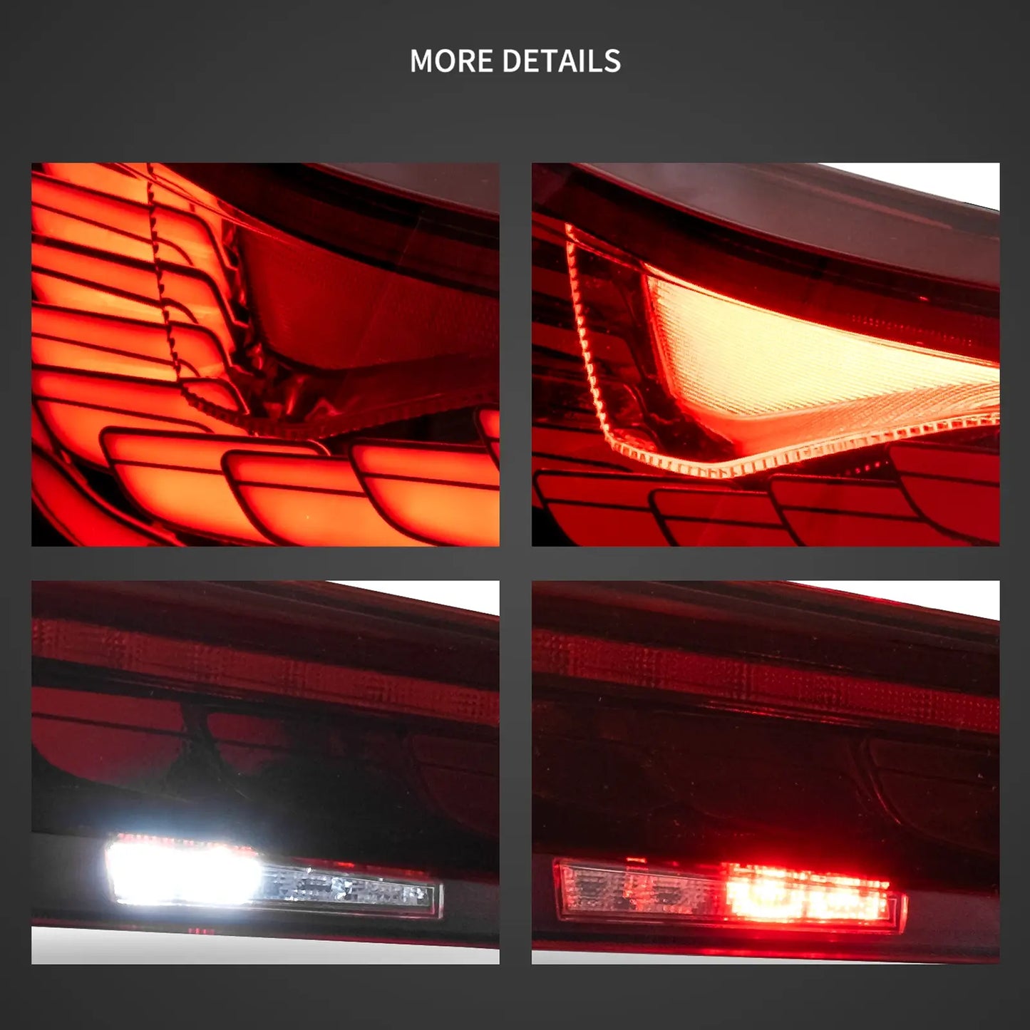 Vland OLED Tail Lights With Dynamic Welcome Lighting for 20-22 BMW 4 Series G22 / G23 / G82 / G83